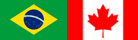 Brasil Canada Flag